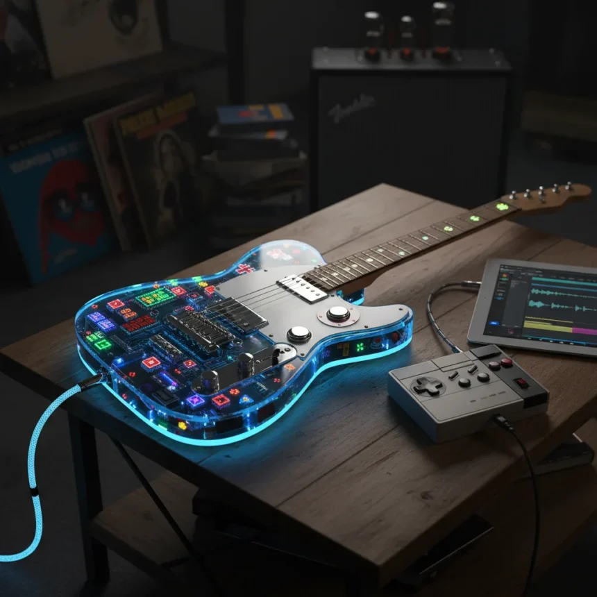 Fret-King Esprit III Blends Retro Gaming With Guitar Nostalgia