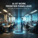 AI at work: Why Frontier Firms are winning while others lag — AI-generated illustration