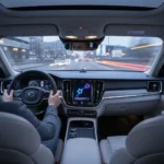 Gemini in Volvo cars marks AI's shift from phones to roads — AI-generated illustration