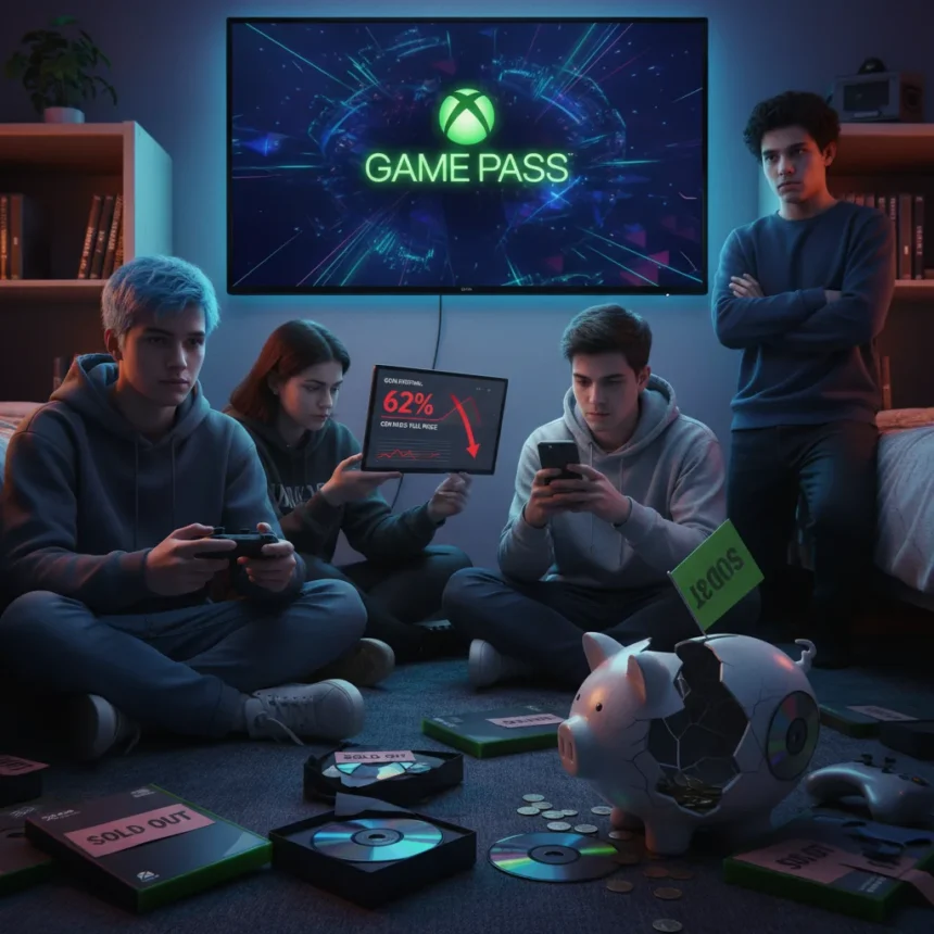 Gen Z's Game Pass shift exposes the $70 game pricing crisis — AI-generated illustration