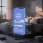 Google Clock app sleep features beat bedtime doomscrolling — AI-generated illustration