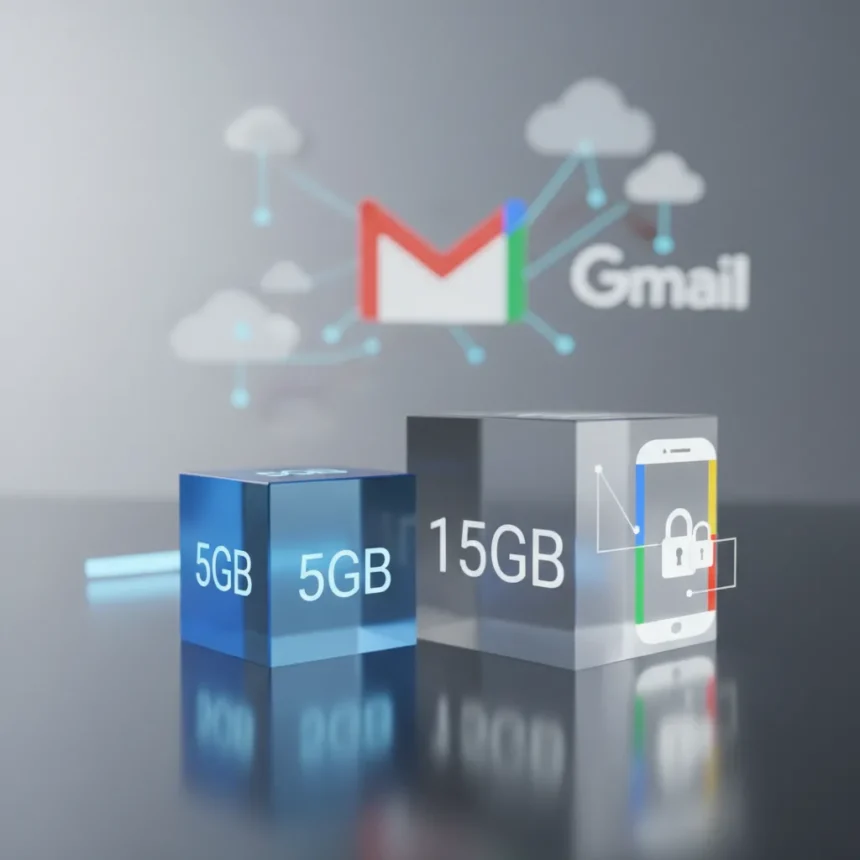 Google's free Gmail storage test: 5GB initial, 15GB with a phone number