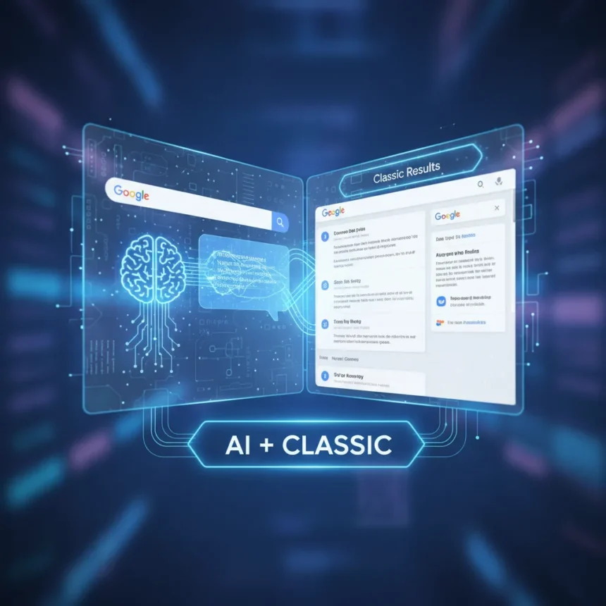 Google Search redesign adds AI while keeping classic results alive