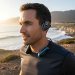 H2O Audio TRI Run: Budget bone conduction that actually stays put — AI-generated illustration