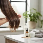 Simple hair care routine changes deliver healthier results instantly — AI-generated illustration