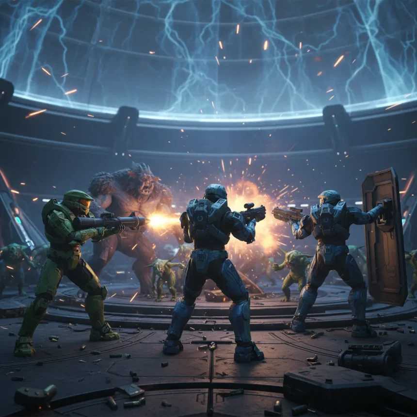Halo Infinite's Gauntlet mode delivers the PvE challenge fans craved — AI-generated illustration