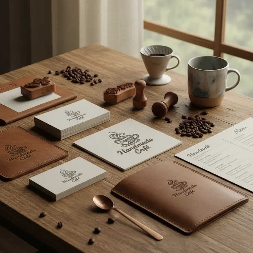 Handmade Café branding proves artisan design still wins