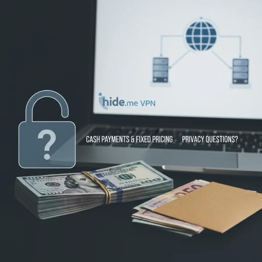 hide.me VPN: Cash Payments and Fixed Pricing Raise Privacy Questions