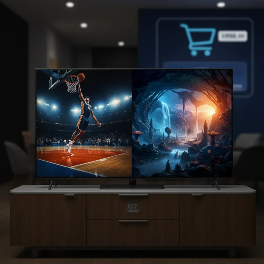 Hisense U7 Mini-LED 4K TV drops below $1,000 at Amazon