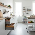 IKEA kitchen storage ideas transform cramped kitchens instantly — AI-generated illustration