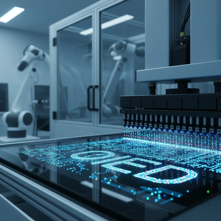 Inkjet-printed OLED could cut manufacturing costs by 35% — AI-generated illustration