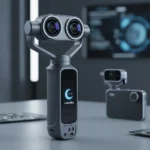 Insta360 Luna Ultra leaks reveal dual-camera design to rival DJI — AI-generated illustration