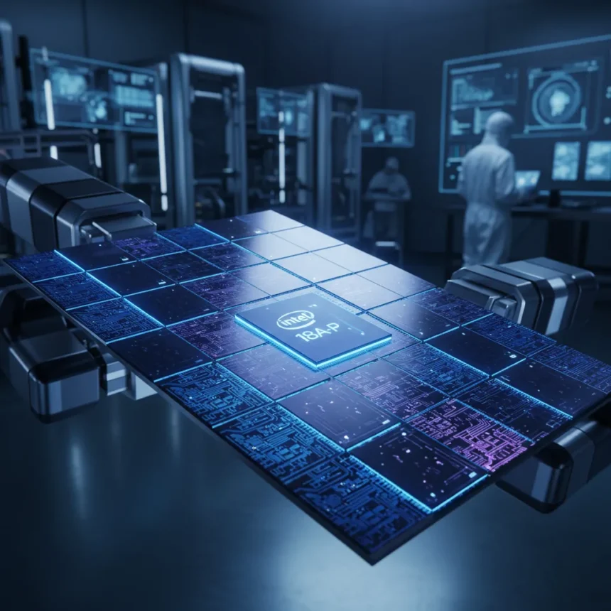 Intel 18A-P Process Node Targets External Chip Makers — AI-generated illustration