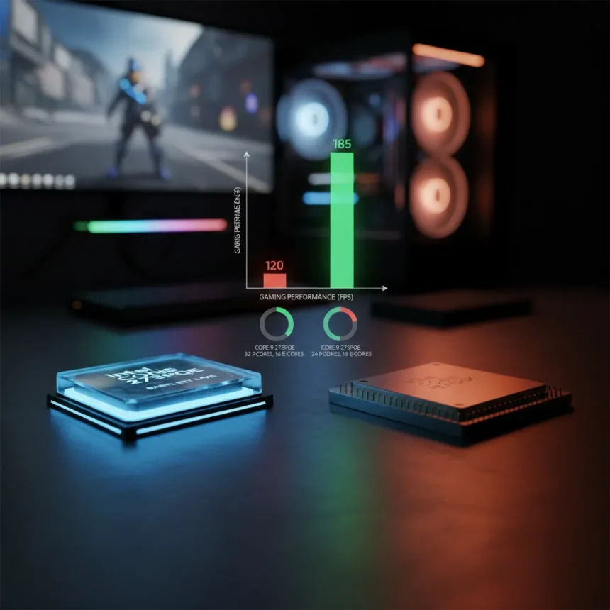 Intel Core 9 273PQE loses to four-year-old i9-13900K in games