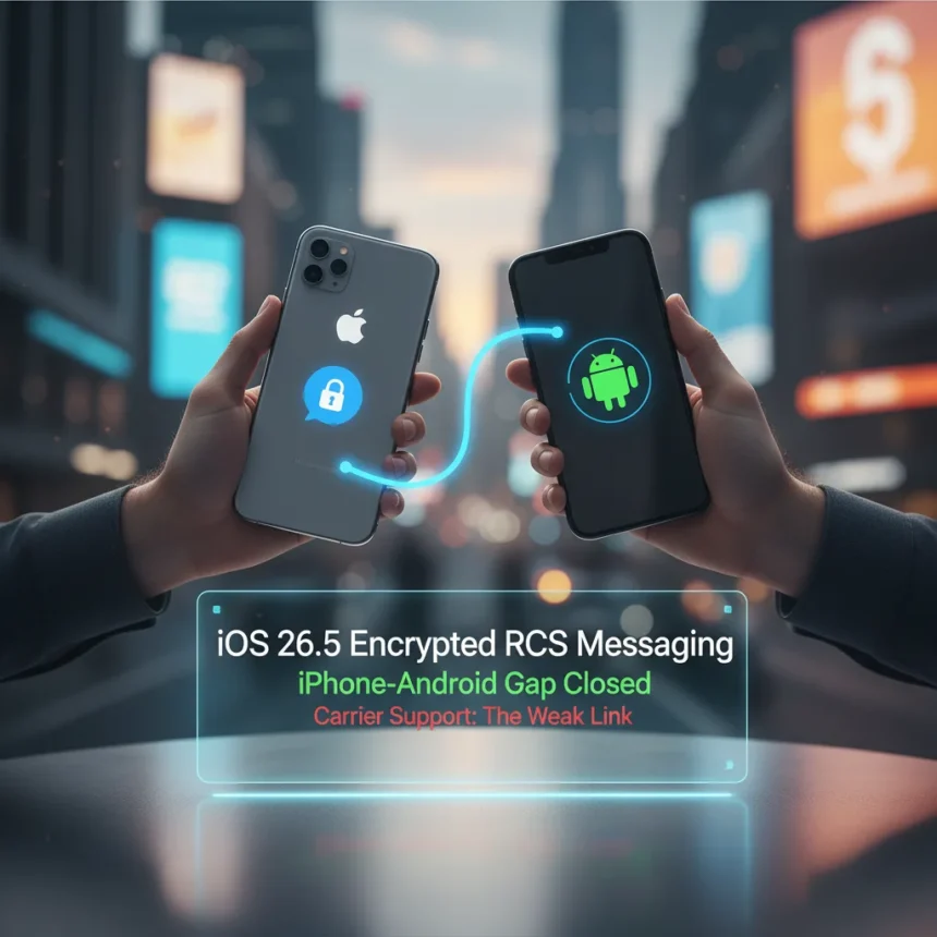 iOS 26.5 Encrypted RCS Messaging Closes iPhone-Android Gap