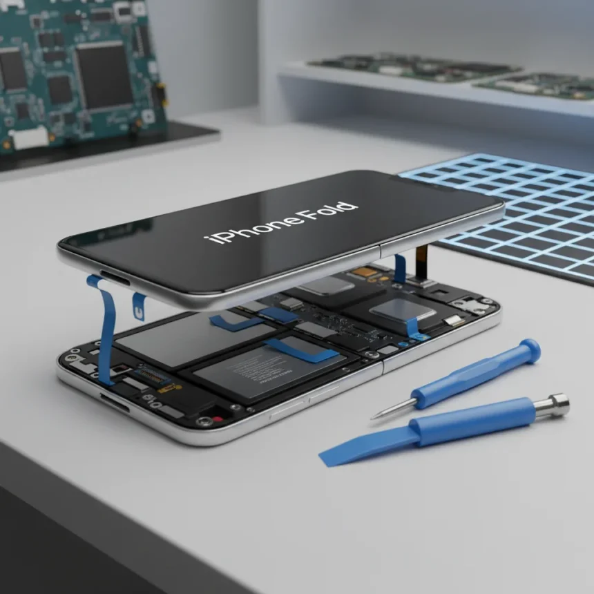 iPhone Fold's Repair Design Could Change Foldable Industry — AI-generated illustration