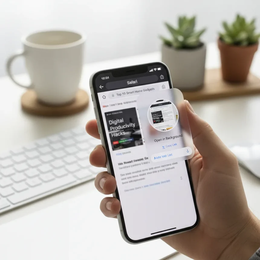 iPhone Safari background link feature solves browsing frustration