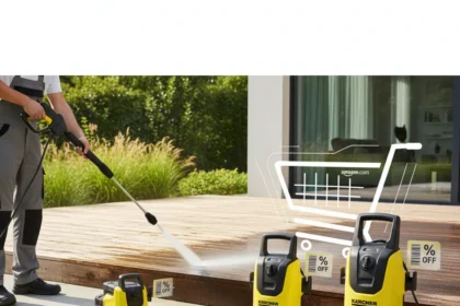 Kärcher pressure washers transform decks fast—and Amazon sales cut prices now — AI-generated illustration