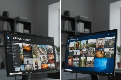 LAP Photo Manager outperforms Windows 11's built-in Photos app — AI-generated illustration