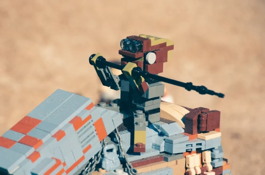 multicolored Lego toy