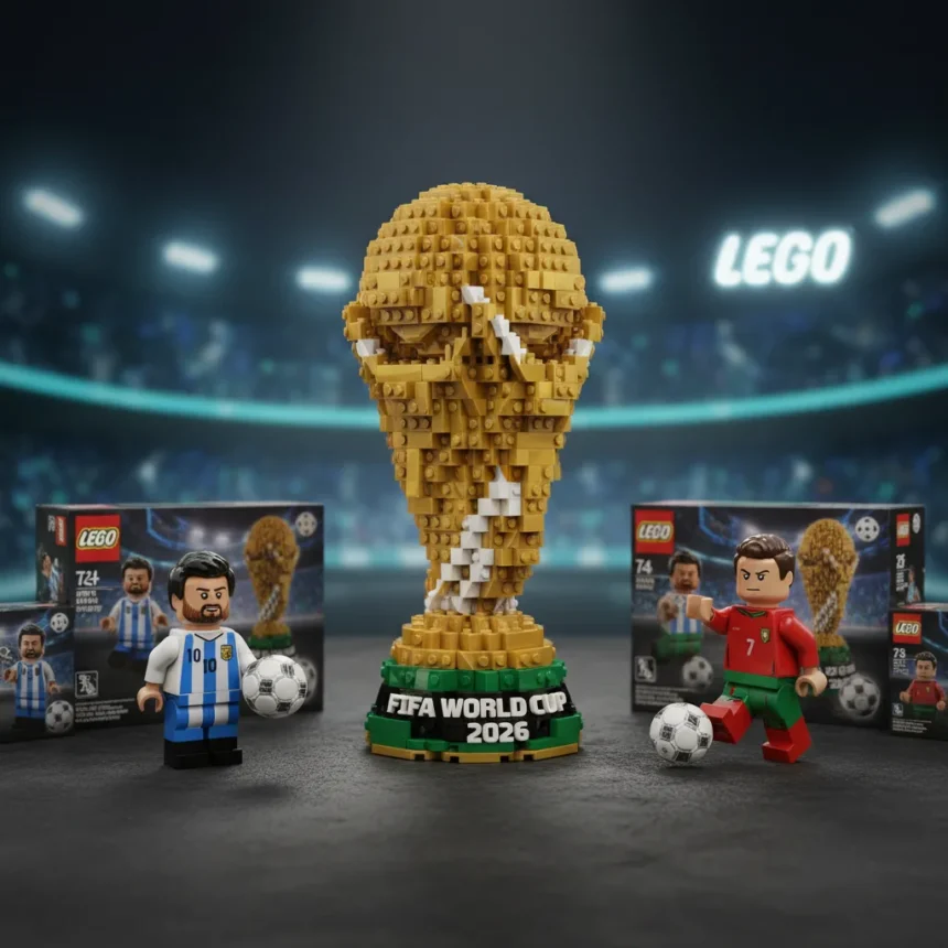 LEGO World Cup sets let you build Messi, Ronaldo, and a trophy