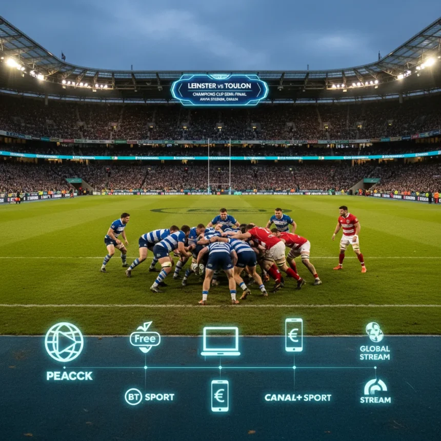 Leinster vs Toulon Champions Cup Semi-Final: Where to Watch Live — AI-generated illustration