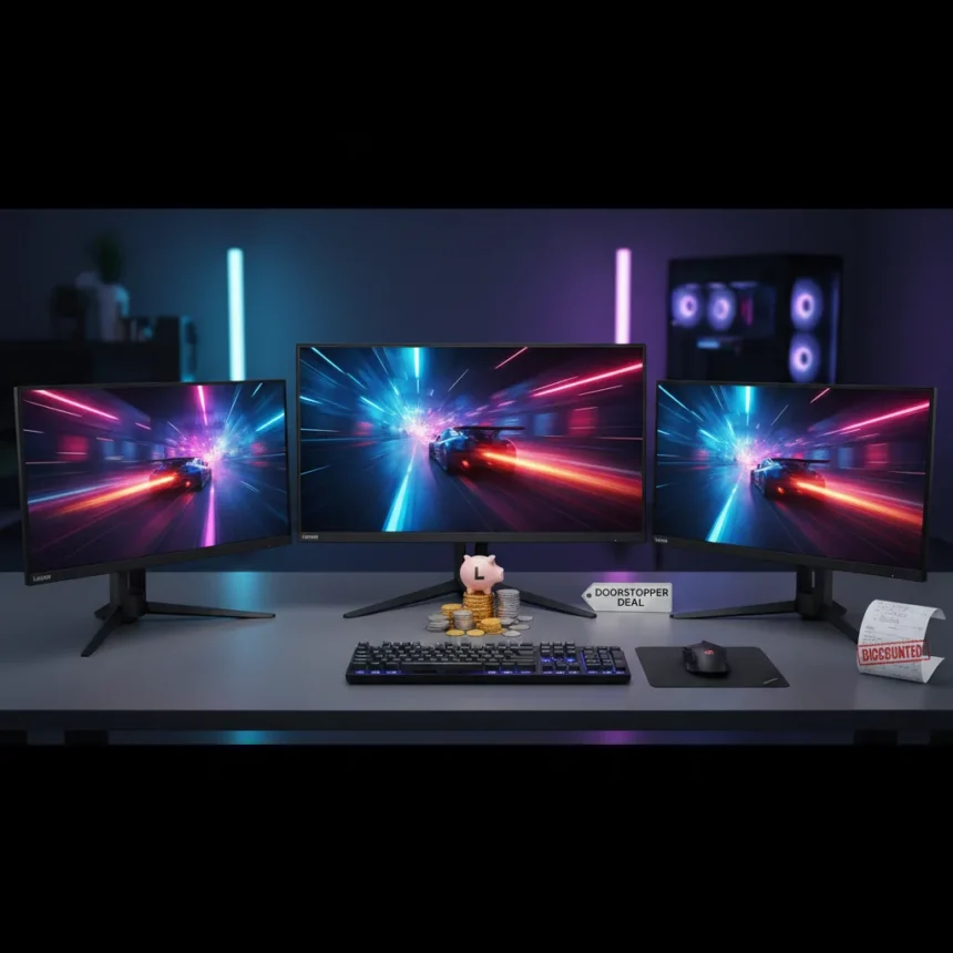 Lenovo budget gaming monitors deliver high refresh rates on a tight budget