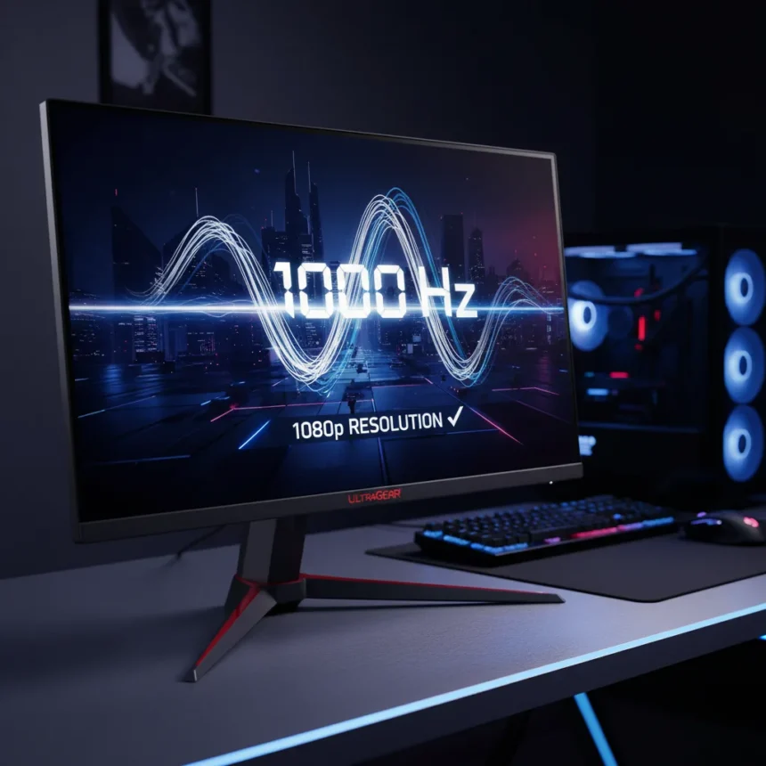 LG UltraGear 25G590B hits 1000 Hz at 1080p without compromise