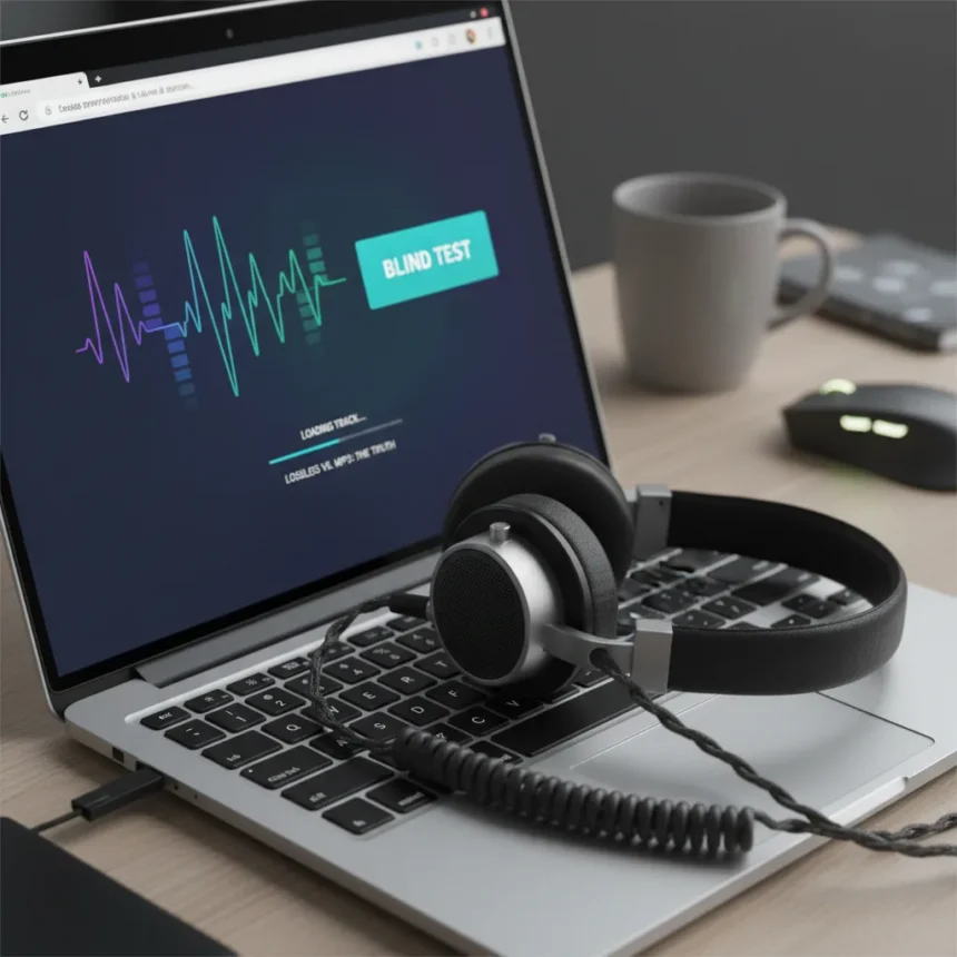 Lossless audio test reveals uncomfortable truth about hearing — AI-generated illustration