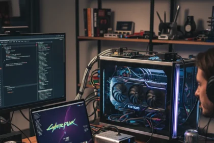 M5 Max MacBook Pro RTX 5090 eGPU hits 100+ FPS in Cyberpunk