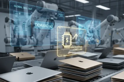 MacBook Neo demand forces Apple to double production — AI-generated illustration