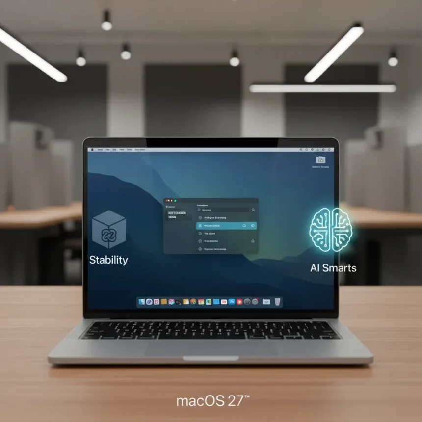 macOS 27 Ditches Flashy Design for Stability and AI Smarts