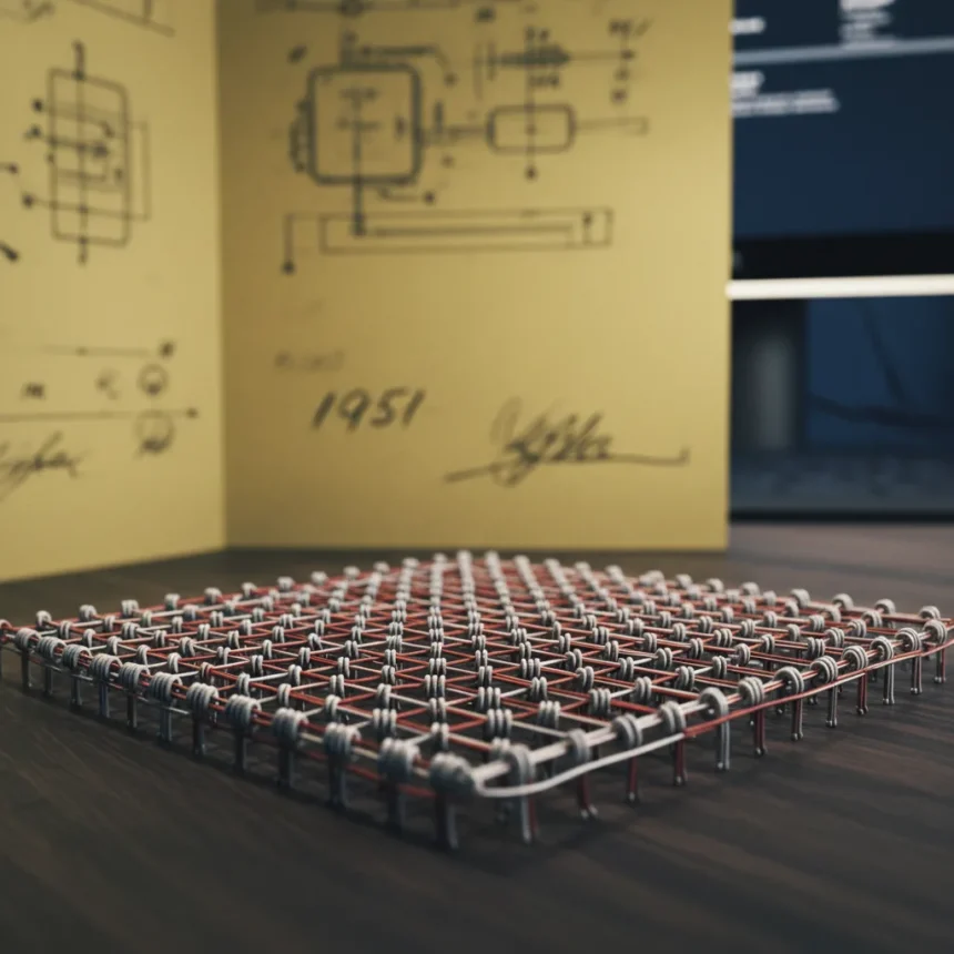 Magnetic core memory patent filed 75 years ago this week