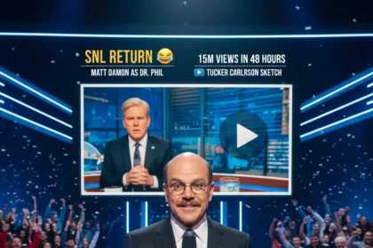 Matt Damon SNL return and Tucker Carlson sketch go viral