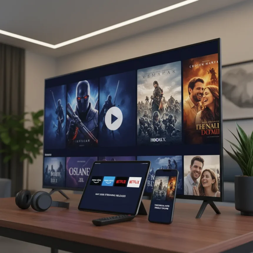 May 2026 streaming releases: theatrical hits finally online — AI-generated illustration