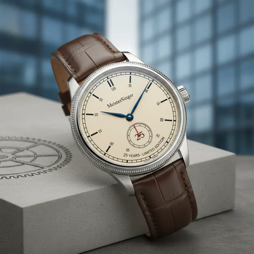 MeisterSinger's 25-year milestone watch demands quick action — AI-generated illustration