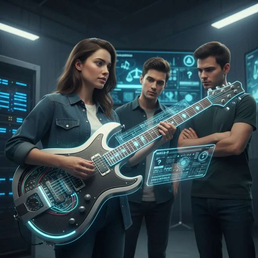 Melo-D AI Guitar Offers Smart Learning, But Ethics Remain Unresolved