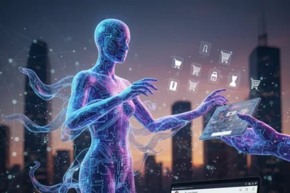 Meta's AI shopping agents signal a shift toward agentic commerce — AI-generated illustration