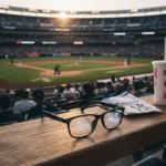Meta Ray-Bans at the ballpark: smart glasses meet real-world limits — AI-generated illustration