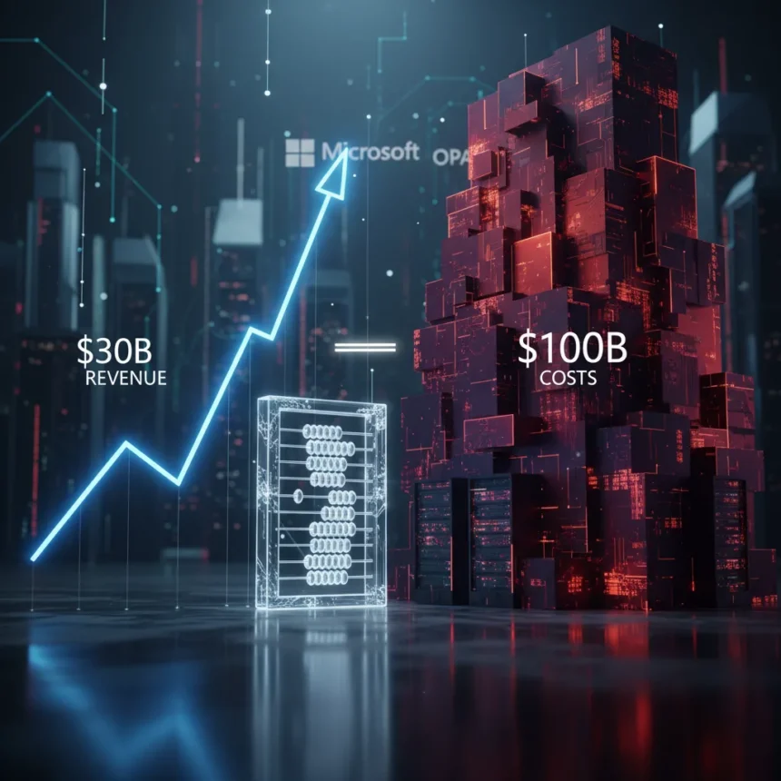Microsoft's OpenAI bet: $30B revenue against $100B in costs