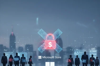 Microsoft Store eliminates developer registration fees — AI-generated illustration