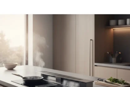 Miele's downdraft extractor hoods finally solve induction cooking's biggest flaw