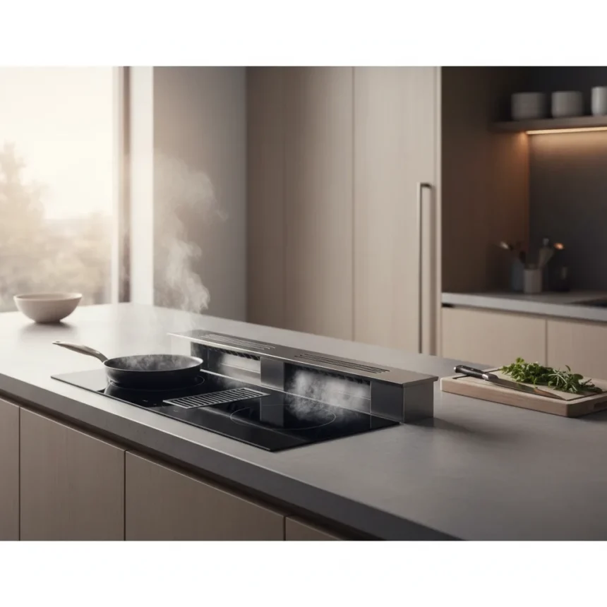 Miele's downdraft extractor hoods finally solve induction cooking's biggest flaw