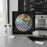 Mikron test wafer souvenirs turn Russian chips into desk art