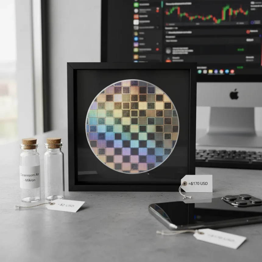Mikron test wafer souvenirs turn Russian chips into desk art