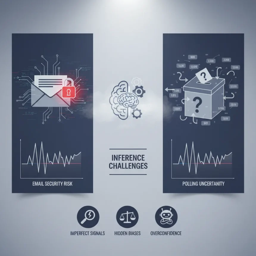 Machine learning email security risks mirror polling uncertainty