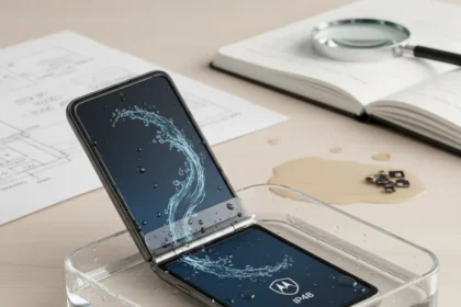 Motorola Razr 2026 Water Resistance: What IP48 Really Means — AI-generated illustration