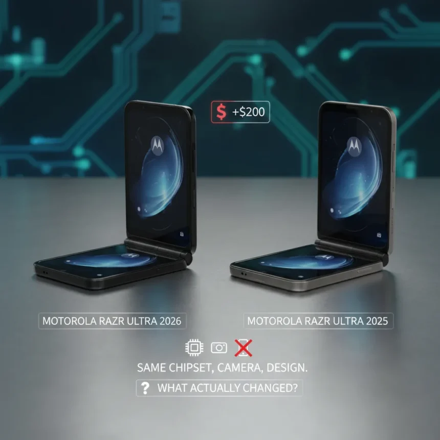 Motorola Razr Ultra 2026 vs 2025: $200 for almost nothing
