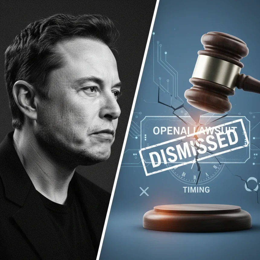 Elon Musk's OpenAI lawsuit dismissed on timing, not merit