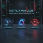 Netflix May 2026: Three thriller shows worth your time — AI-generated illustration